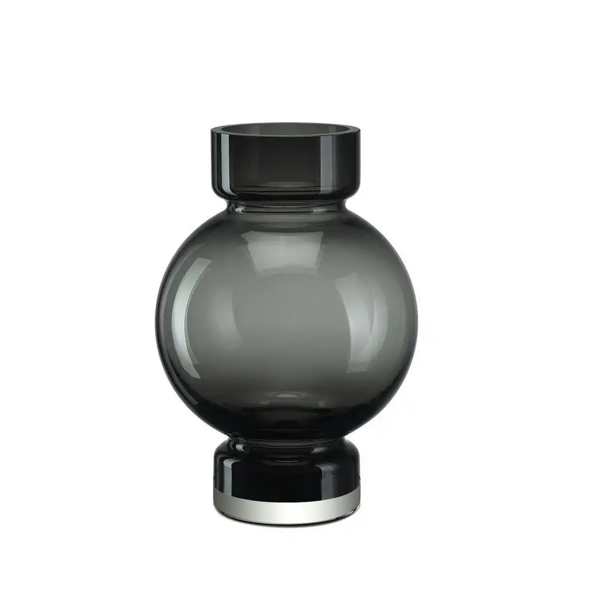 moderne kugelförmige Luxusvase ORURO – 9 mm dickes Glas - HomeDesign Knaus