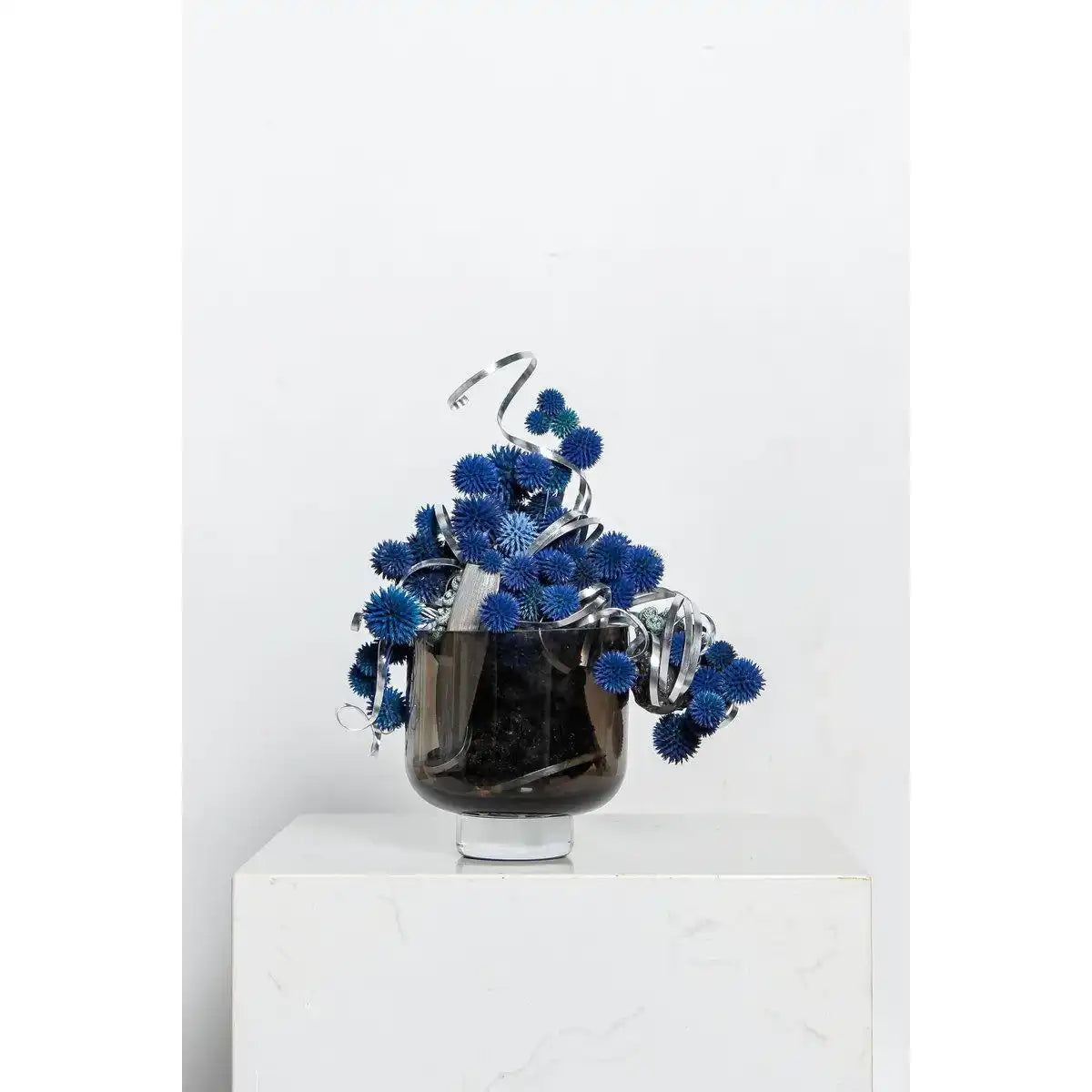 Moderne niedrige Vase oder Schale, Sober Design, OMAHA07GR - HomeDesign Knaus