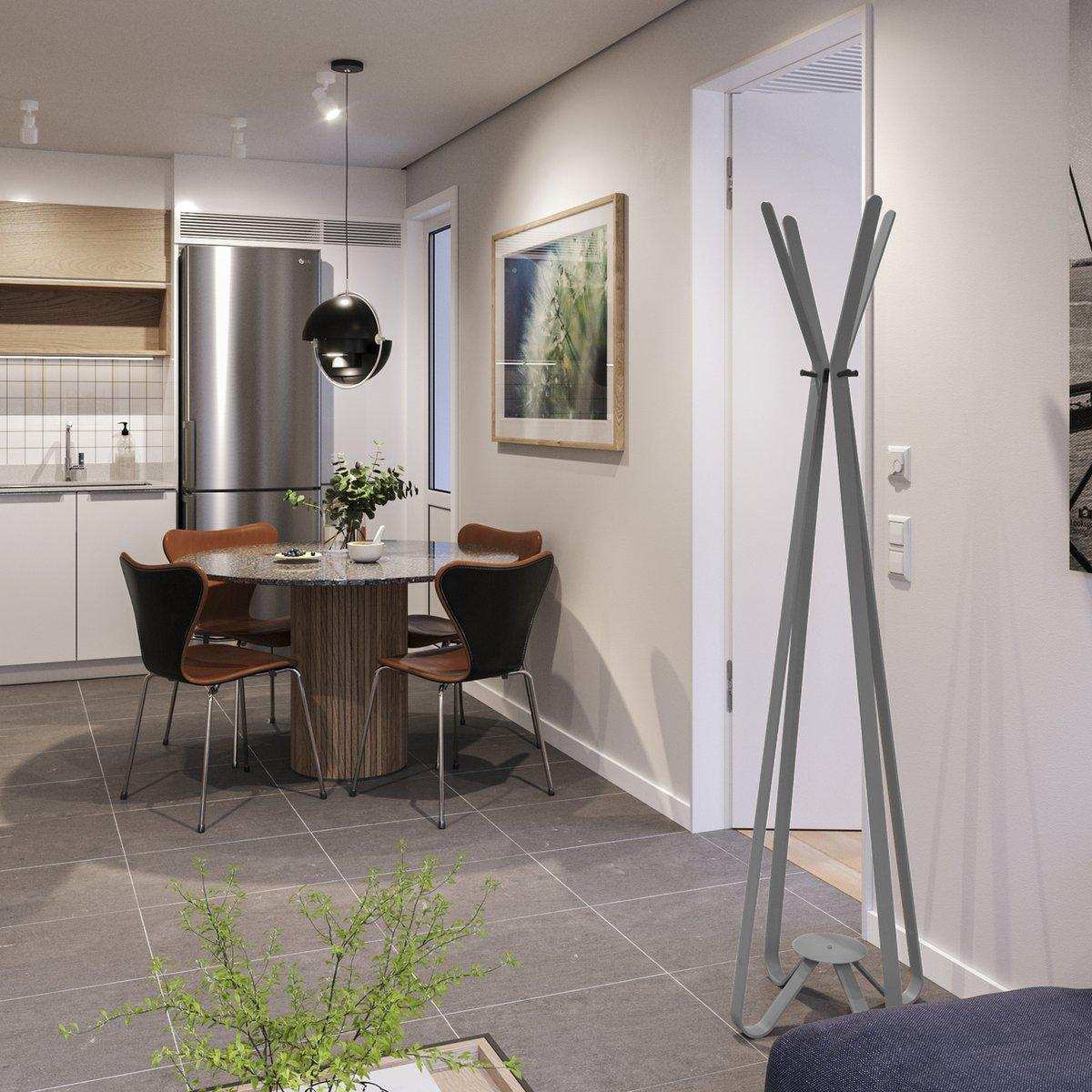 Modi Standgarderobe Industriedesign 8 Haken Garderobenständer - HomeDesign Knaus