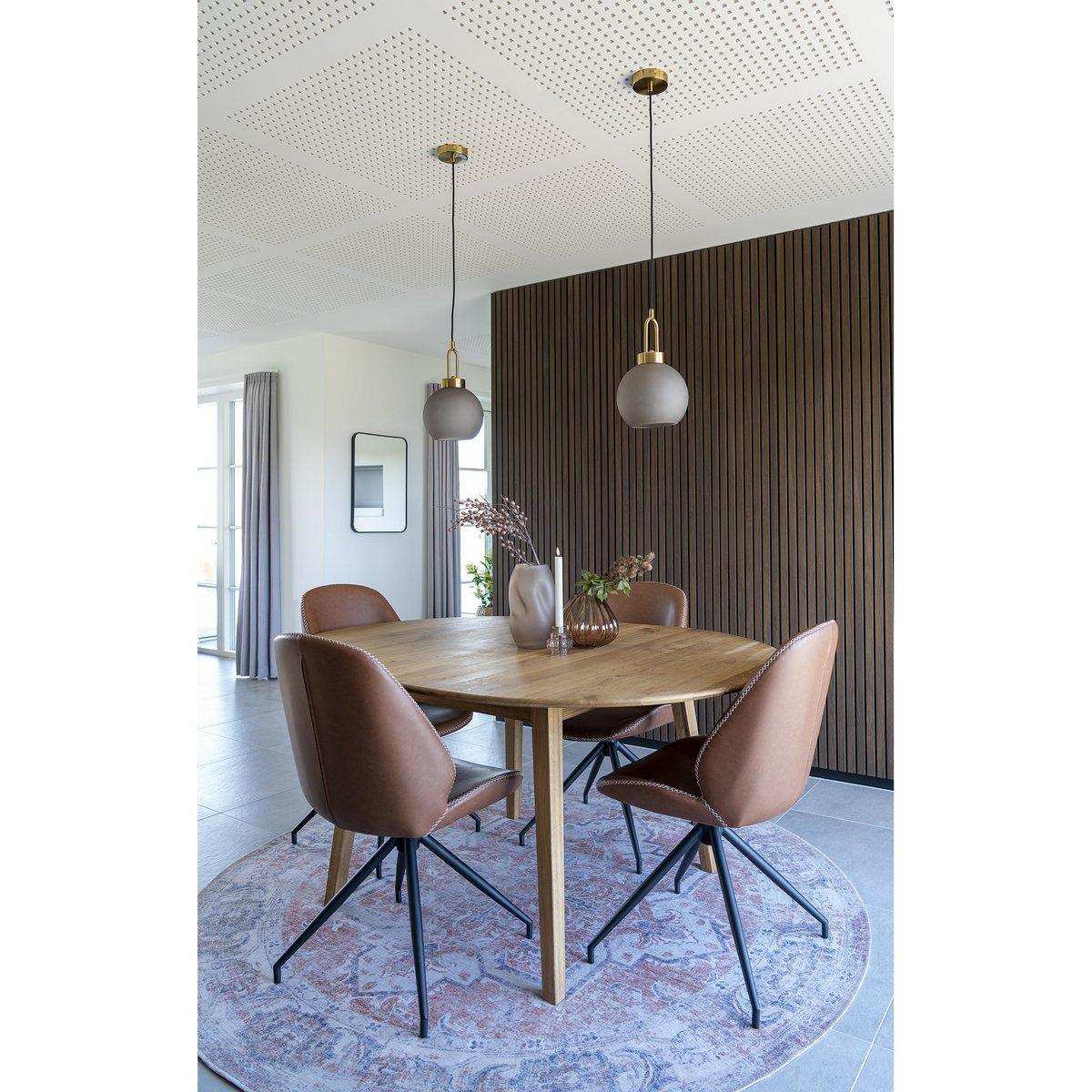 Monte Carlo Esszimmerstuhl mit Drehgelenk – Braun – 2er-Set - HomeDesign Knaus