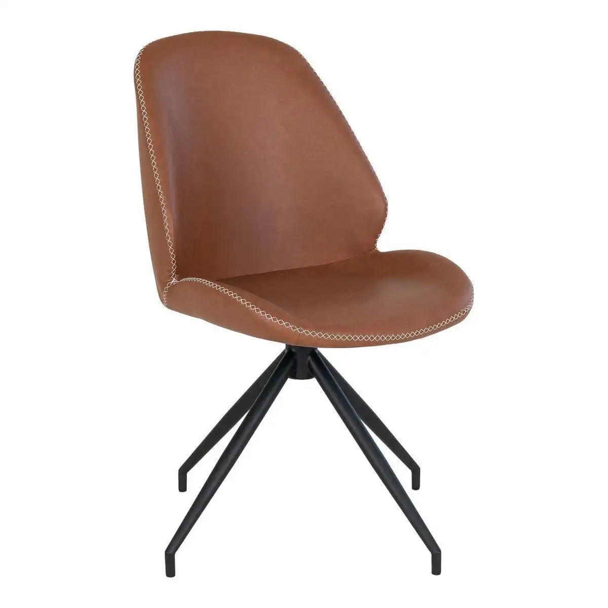 Monte Carlo Esszimmerstuhl mit Drehgelenk – Braun – 2er-Set - HomeDesign Knaus