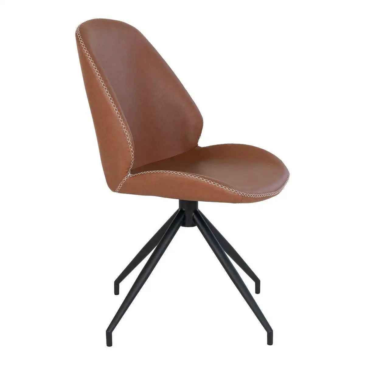 Monte Carlo Esszimmerstuhl mit Drehgelenk – Braun – 2er-Set - HomeDesign Knaus