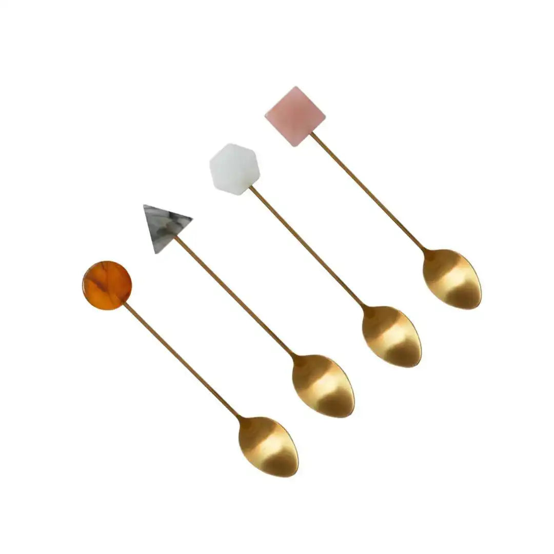 Multi -geläutete Acryl -Endlöffel - Los 4 - HomeDesign Knaus