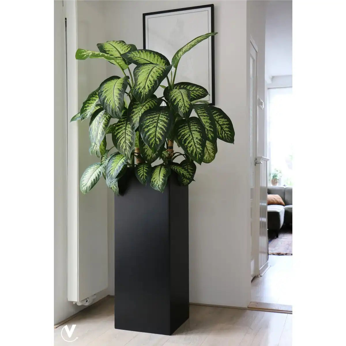 Multifunktionale Säule & Pflanzgefäß Hochglanz, für Innenräume - HomeDesign Knaus