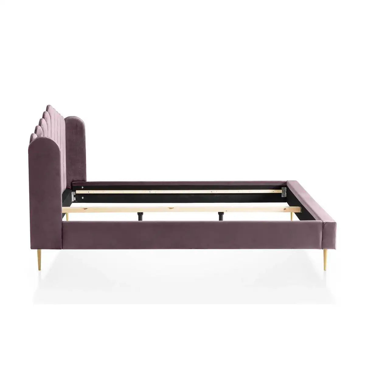 Muschelbett aus Samt 180x200 cm - HomeDesign Knaus