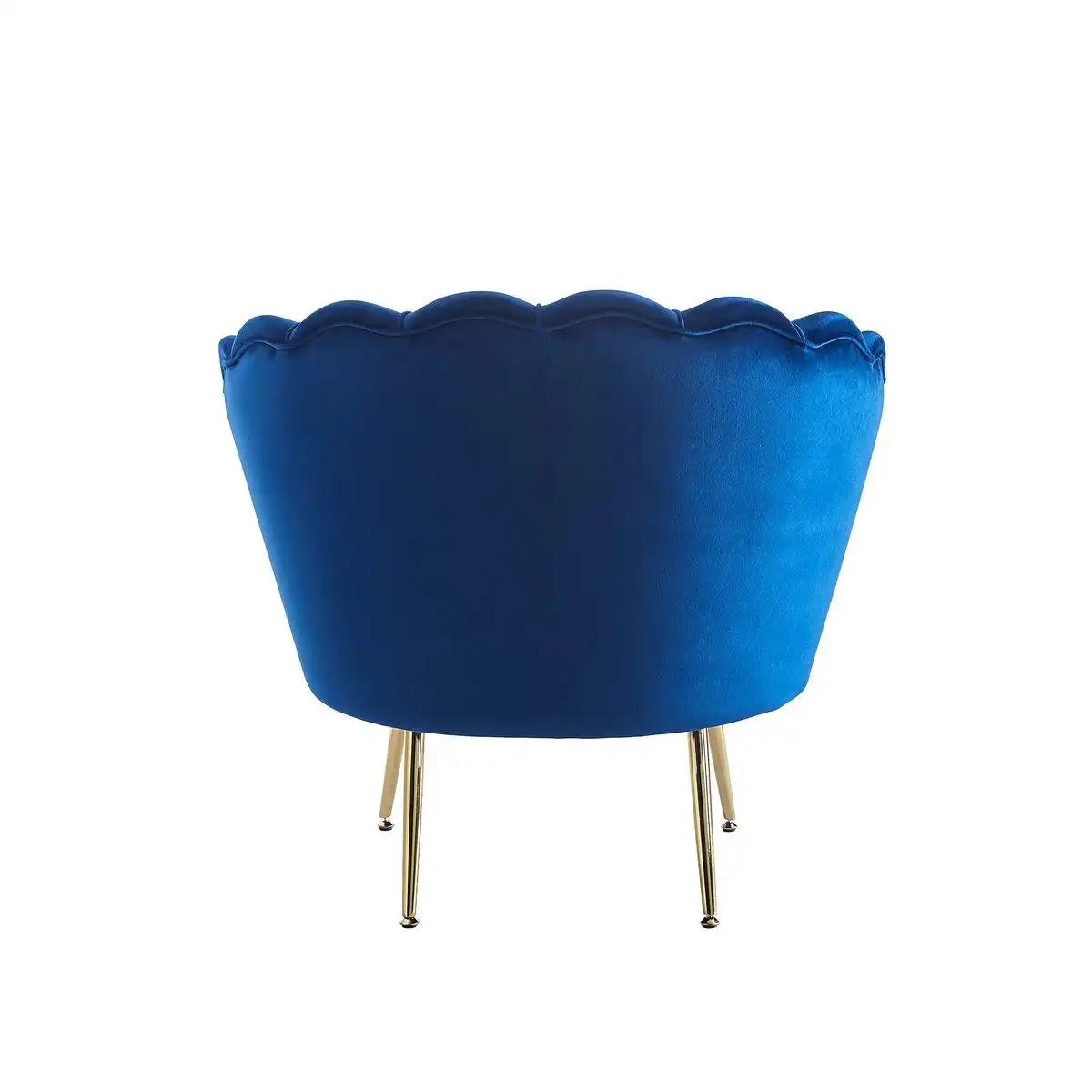 Muschelsessel aus Samt Dunkelblau - HomeDesign Knaus
