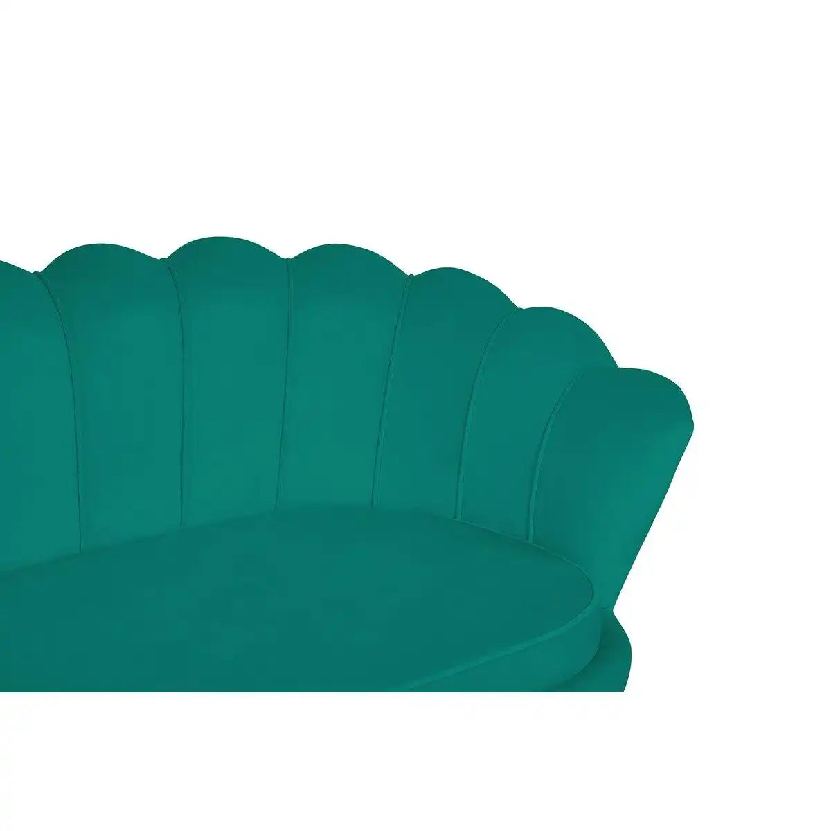 Muschelsofa 3-Sitzer aus Samt Grün - HomeDesign Knaus