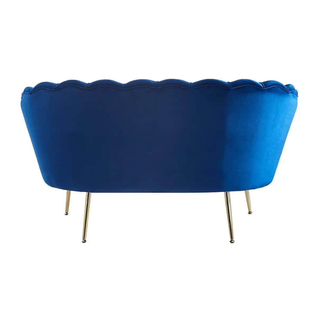 Muschelsofa aus Samt Dunkelblau - HomeDesign Knaus