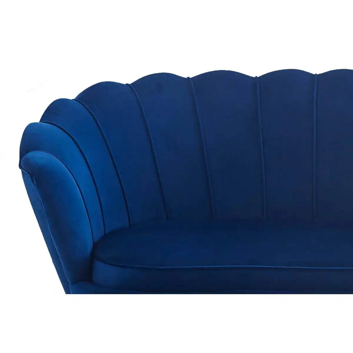Muschelsofa aus Samt Dunkelblau - HomeDesign Knaus
