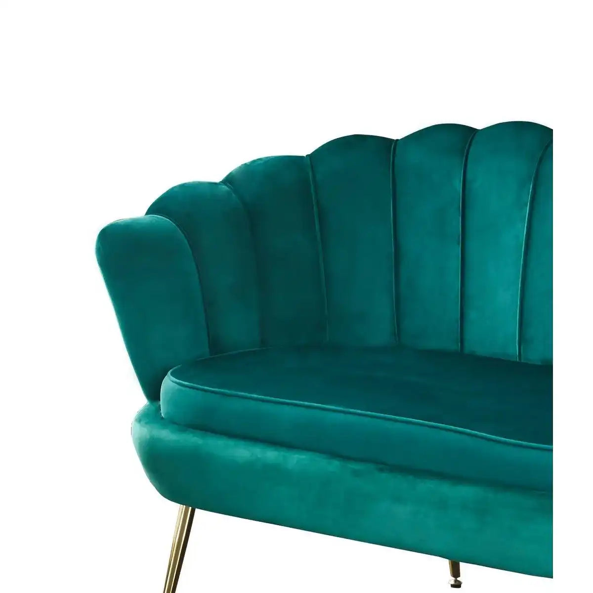 Muschelsofa aus Samt Grün - HomeDesign Knaus