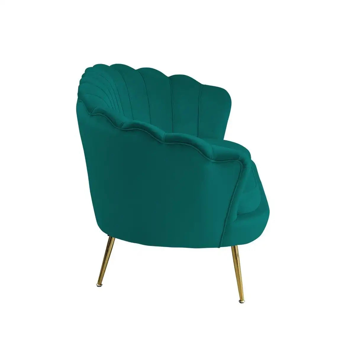 Muschelsofa aus Samt Grün - HomeDesign Knaus
