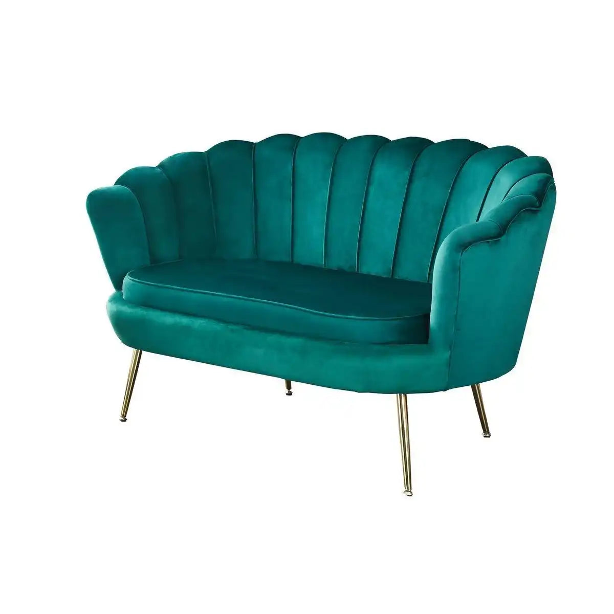 Muschelsofa aus Samt Grün - HomeDesign Knaus