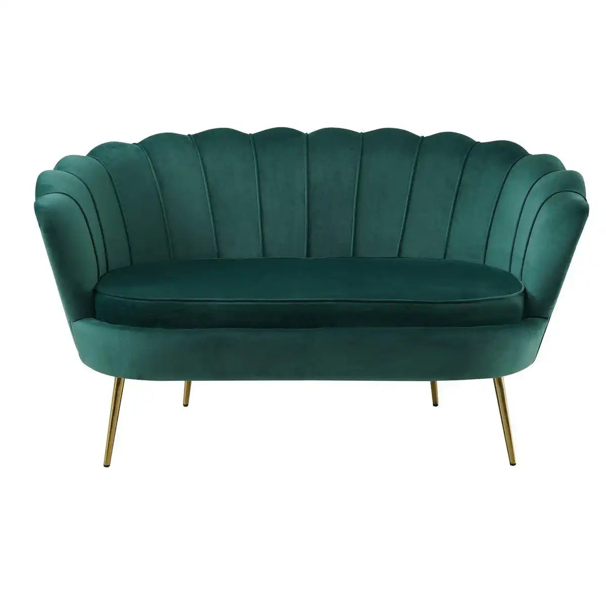 Muschelsofa aus Samt Grün - HomeDesign Knaus