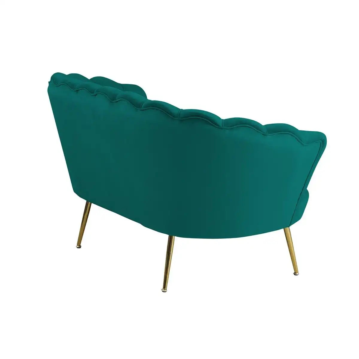 Muschelsofa aus Samt Grün - HomeDesign Knaus
