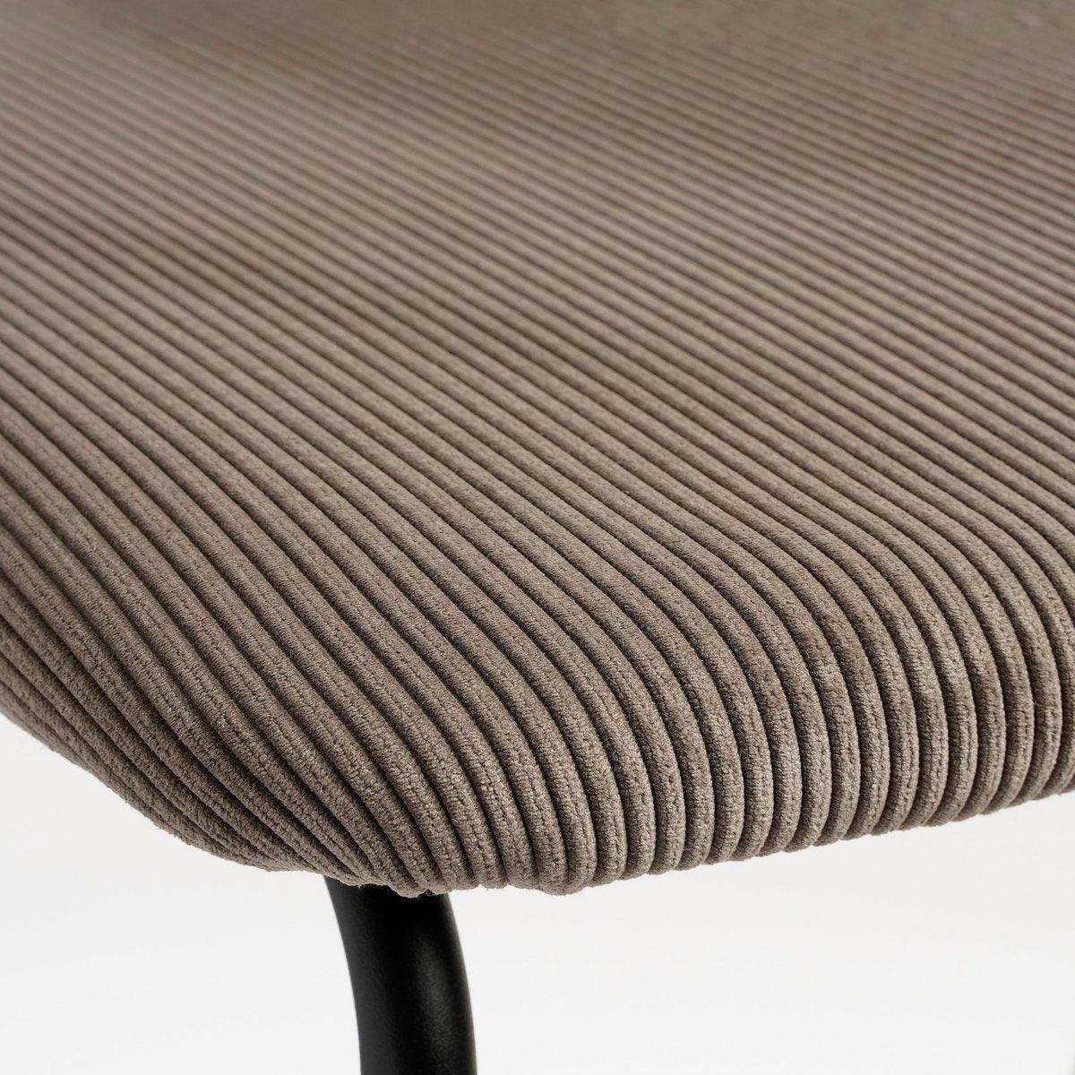 Nanet Barhocker – H91 cm – Samt – Beige - HomeDesign Knaus