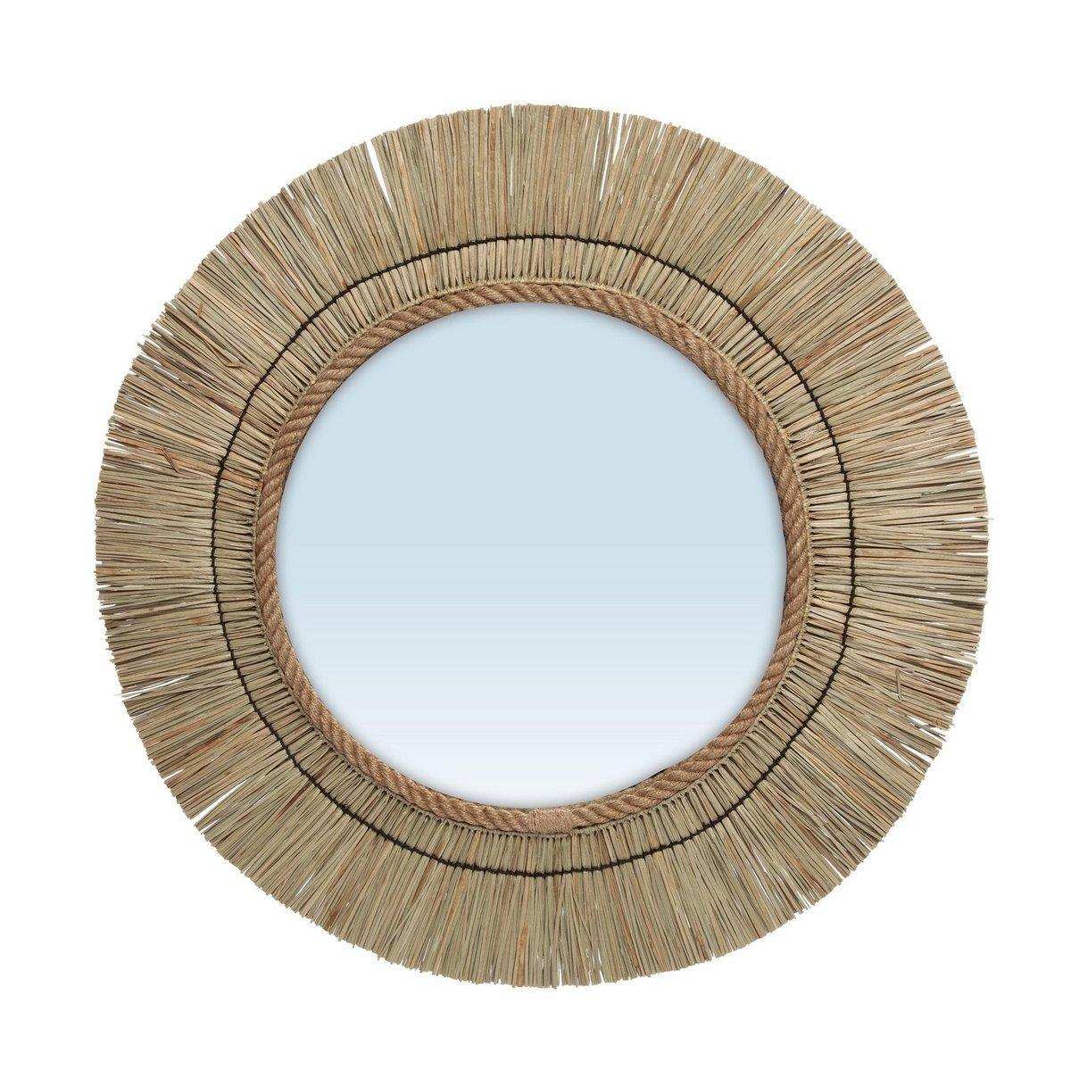Natur Spiegel Barth Wandspiegel handgefertigt Unikat 65 cm - HomeDesign Knaus