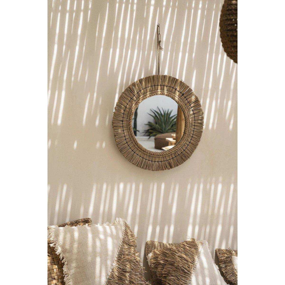 Natur Spiegel Barth Wandspiegel handgefertigt Unikat 65 cm - HomeDesign Knaus