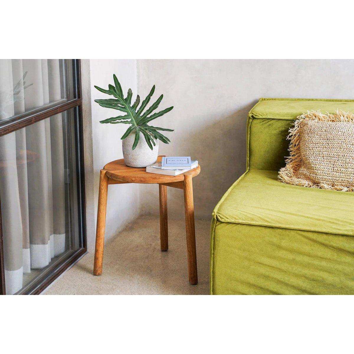 Natur Teakholz Seseh Beistelltisch Tisch - HomeDesign Knaus