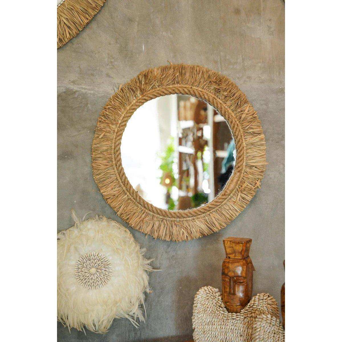 Natur Wandspiegel Tahiti Spiegel 60 cm - HomeDesign Knaus