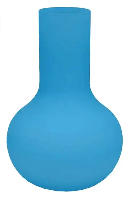 Neon blau Blumenvase Blau Vase Dekoration Mundgeblasen - HomeDesign Knaus