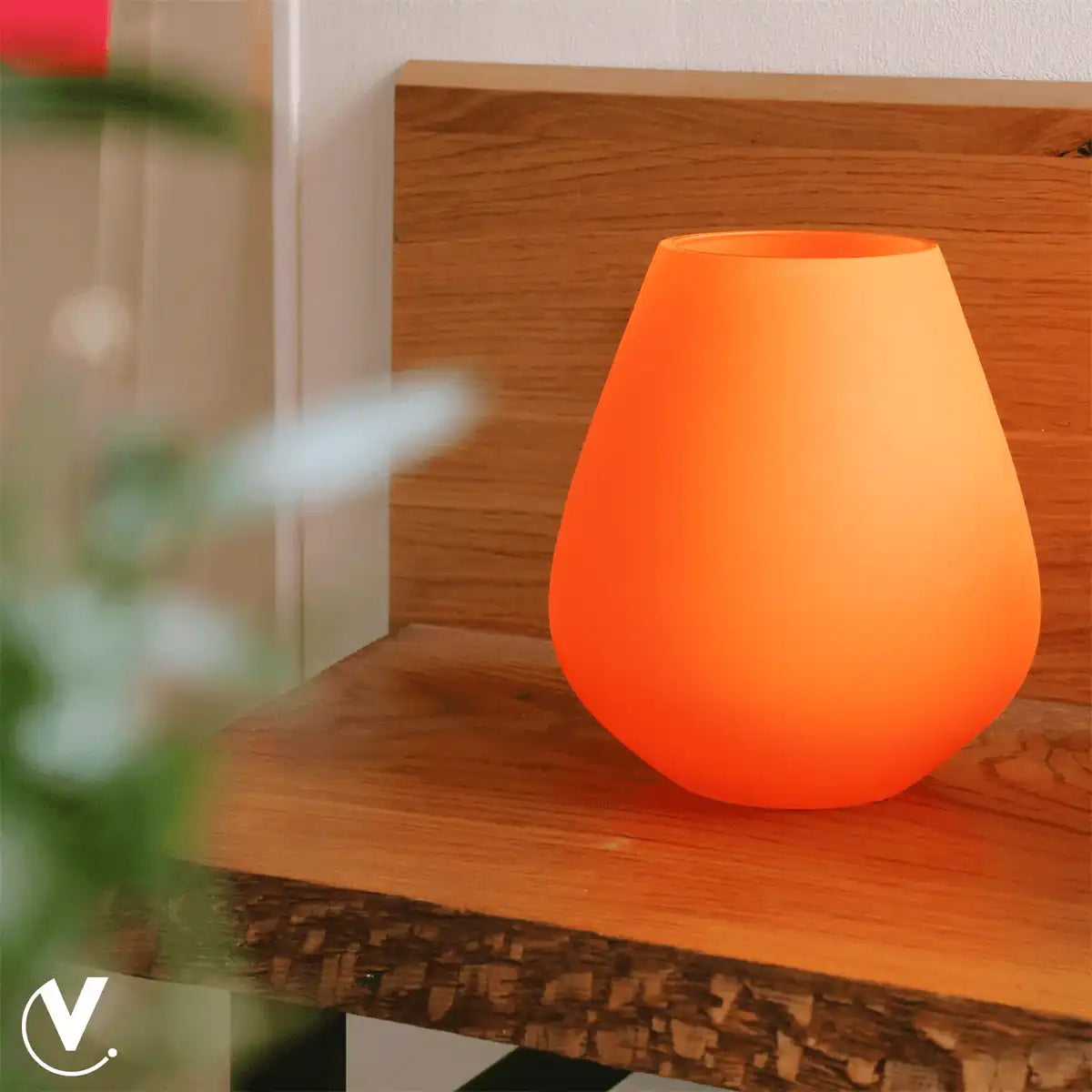 Neon orange Blumenvase Vase Dekoration - HomeDesign Knaus