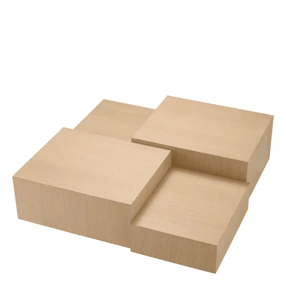 Nerone Couchtisch Natürliches Eichenfurnier mittleres Bronze Finish - HomeDesign Knaus