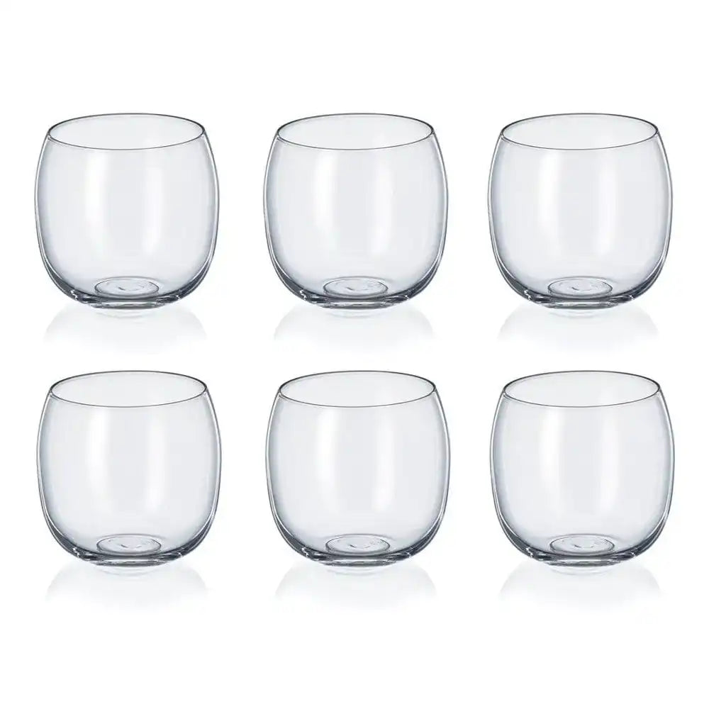 NIEDRIGE WASSERGLÄSER 485ML UNI BALL – 6ER-SET - HomeDesign Knaus