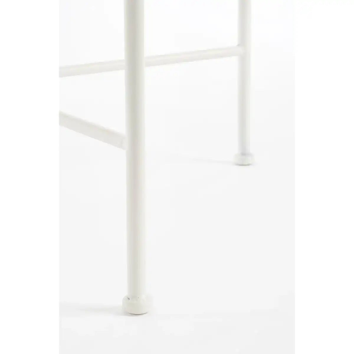Odile Outdoor-Wandtisch – L63 x B33 x H71 cm – Metall – Braun, Weiß - HomeDesign Knaus