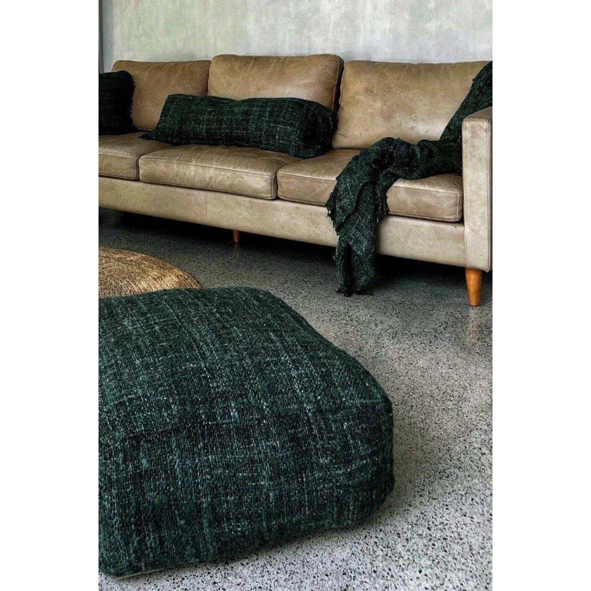 Oh My Gee Pouffe Dunkelgrün Sitzpouf 60 cm - HomeDesign Knaus