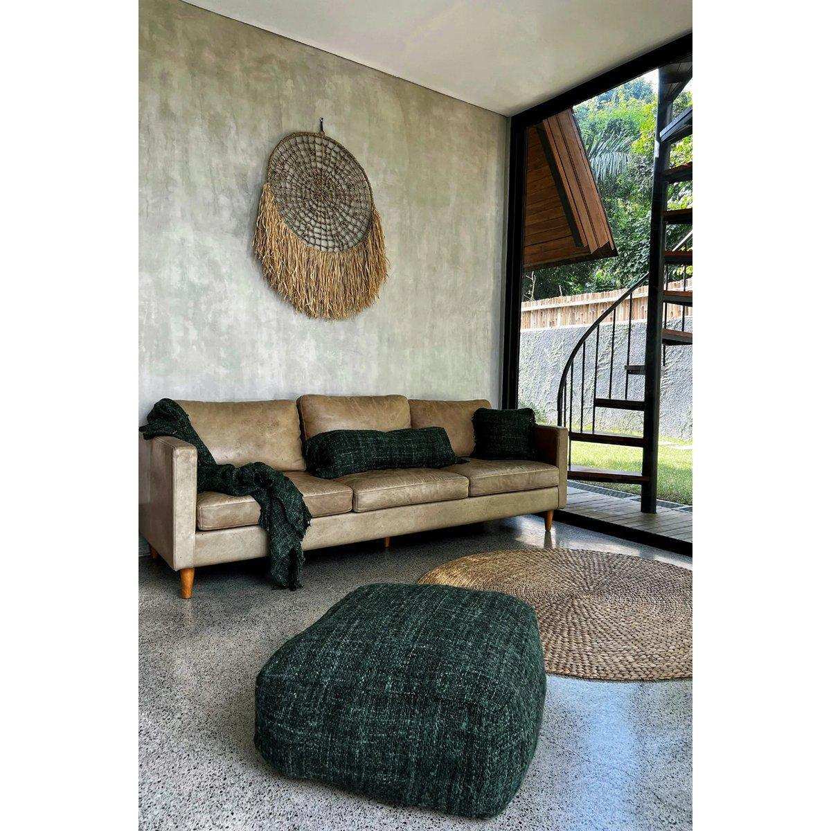 Oh My Gee Pouffe Dunkelgrün Sitzpouf 60 cm - HomeDesign Knaus