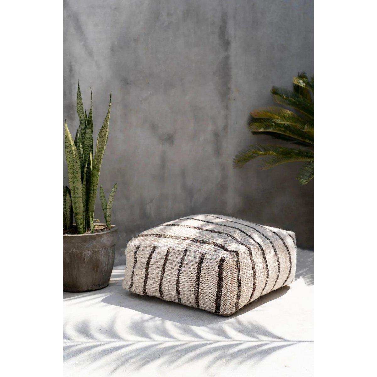 Oh My Gee Pouffe gestreift Sitzpouf 60 cm - HomeDesign Knaus