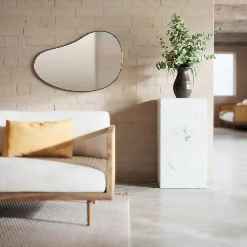 Organischer Wandspiegel Runde Formen Metallrahmen - HomeDesign Knaus