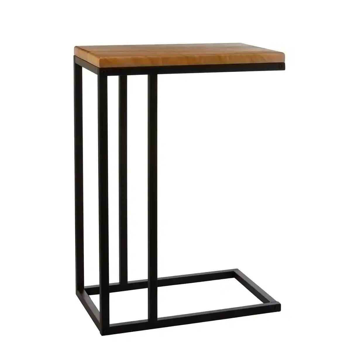 Oskar Beistelltisch – L46 x B30 x H66 cm – Holz, Metall – Schwarz - HomeDesign Knaus