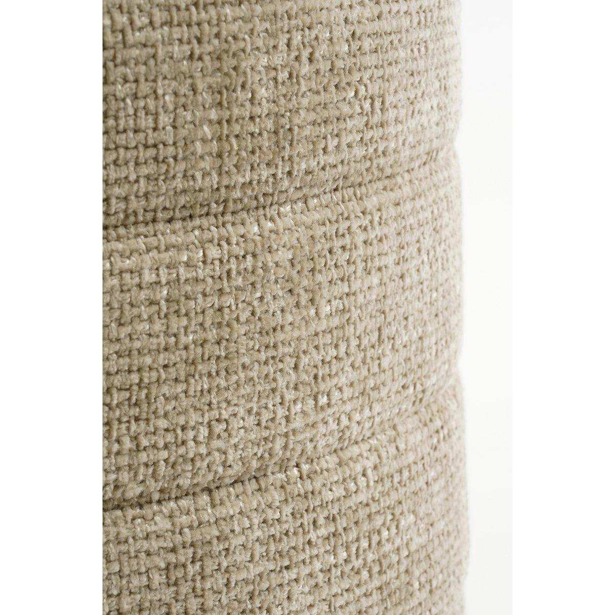 Ottomane mit Stauraum – H41 x Ø42 cm – Hellgrau - HomeDesign Knaus
