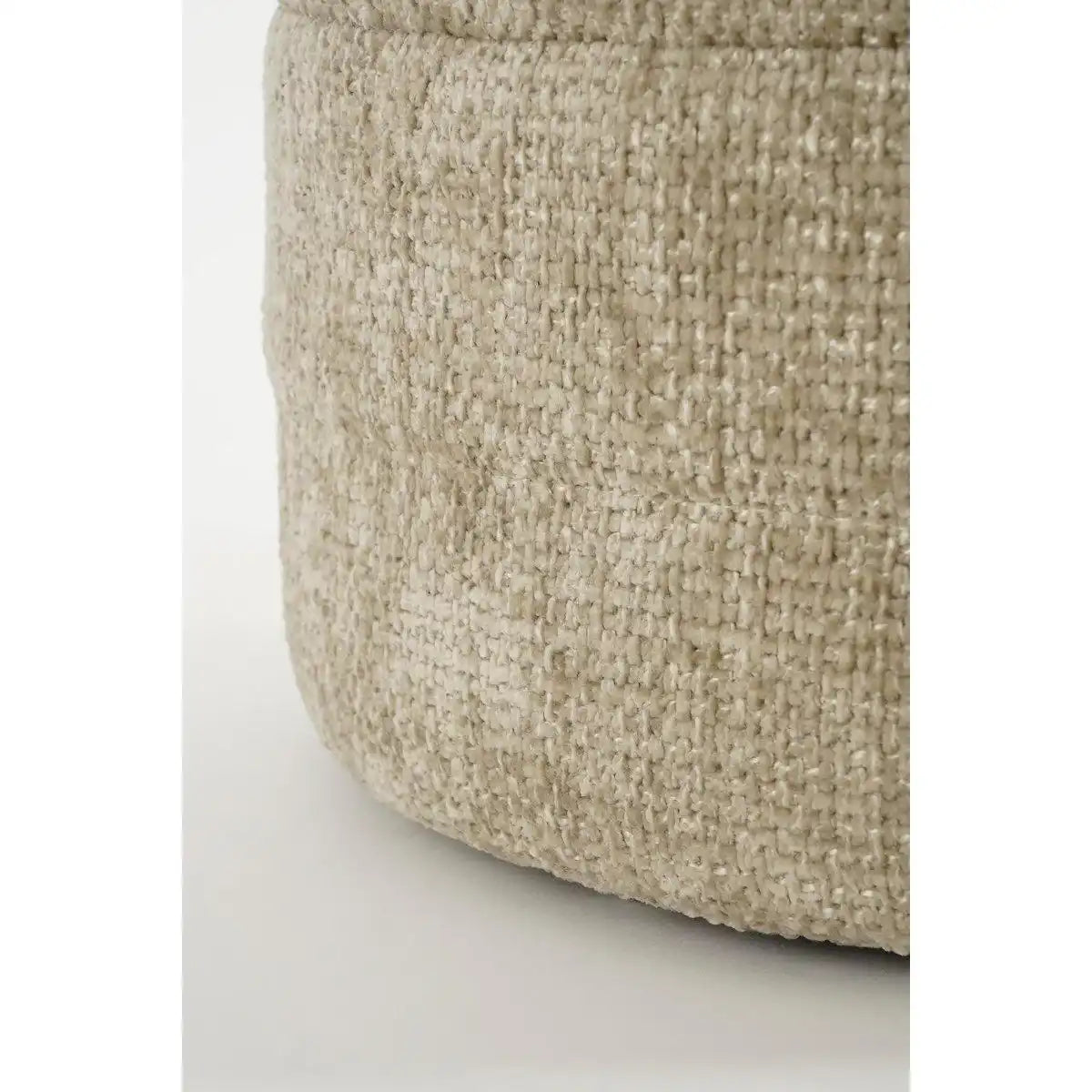 Ottomane mit Stauraum – H41 x Ø42 cm – Hellgrau - HomeDesign Knaus