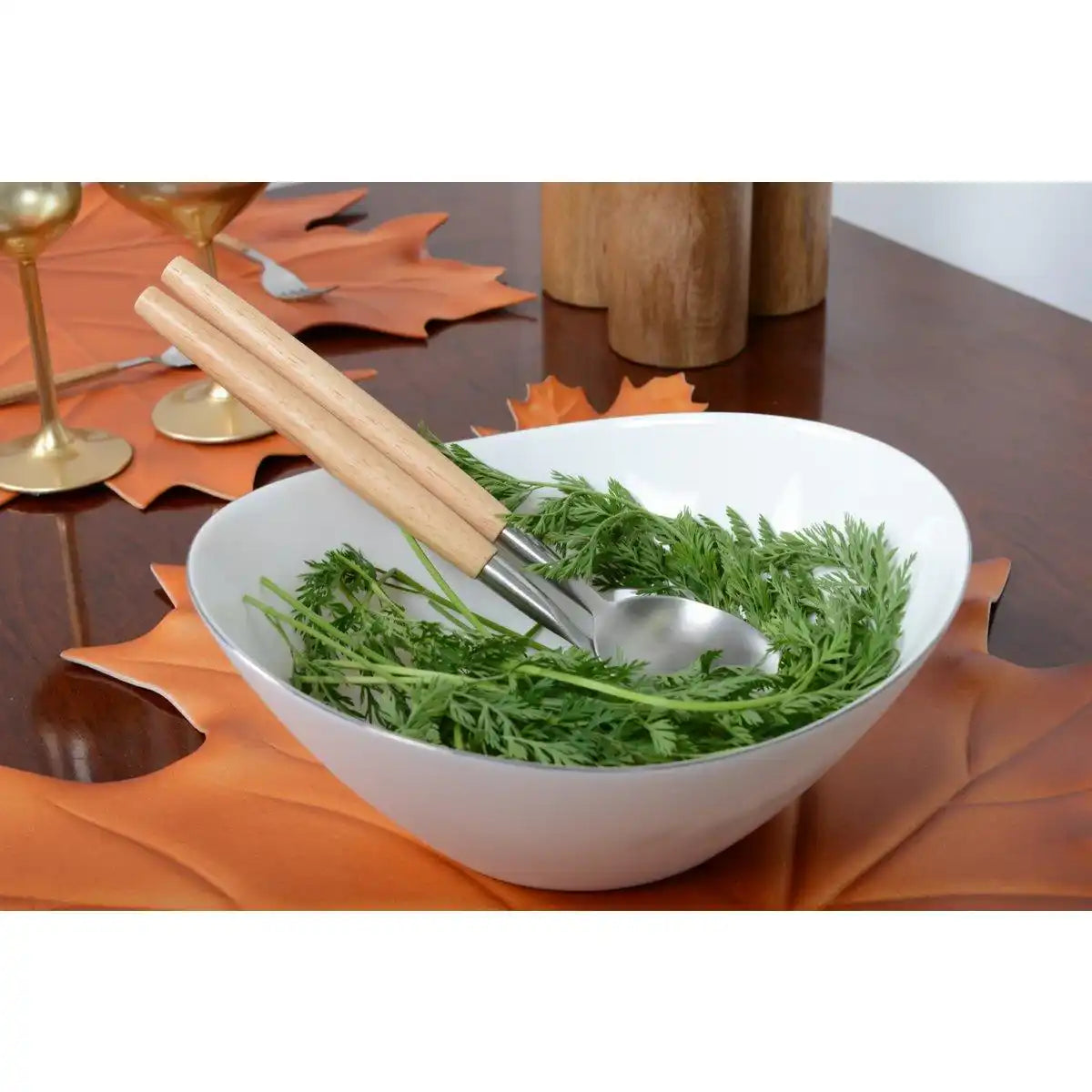 OVALE SALATSCHÜSSEL PLATINUM RAND - HomeDesign Knaus
