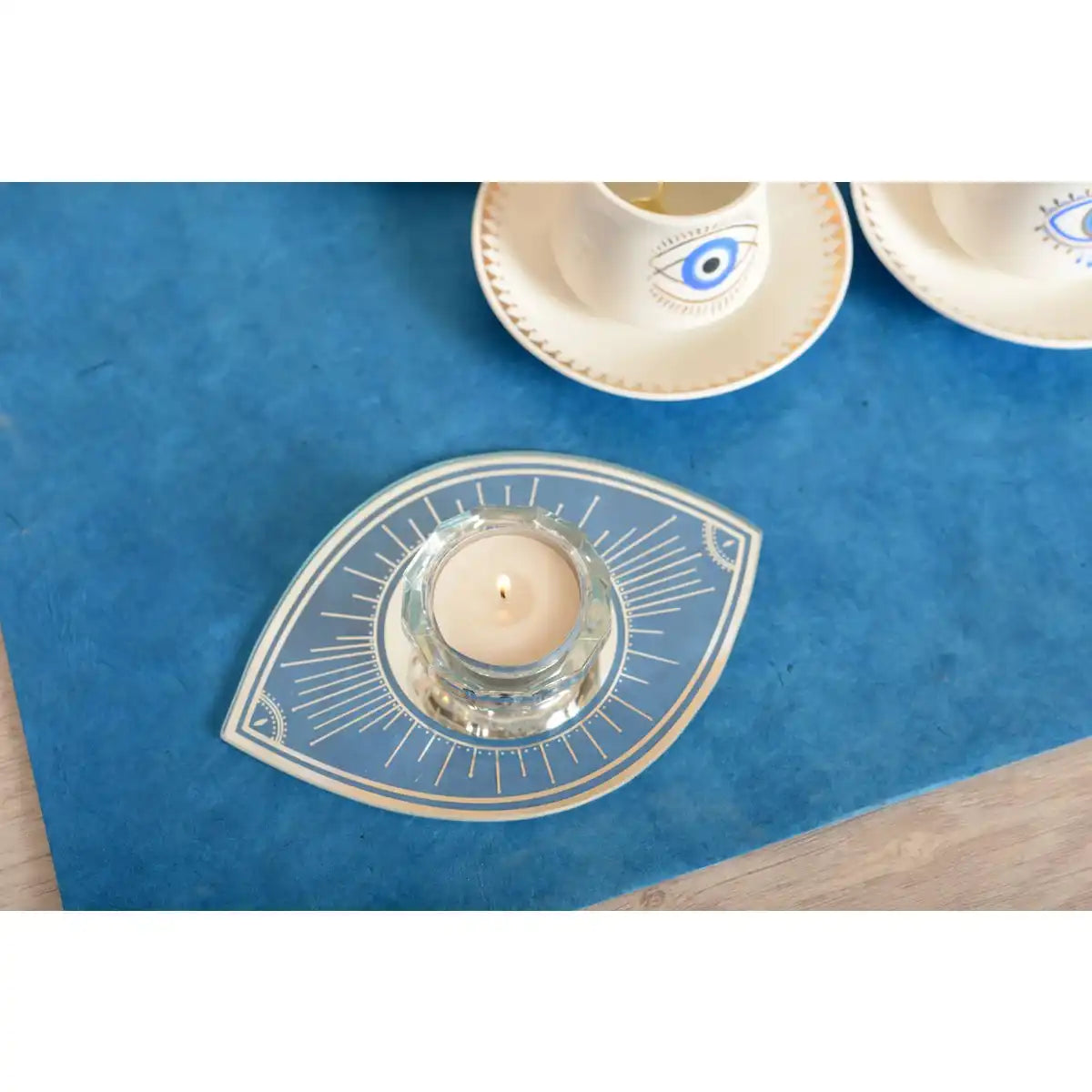 Ovaler Augenbrush 10x15 cm Silberspiegel - HomeDesign Knaus