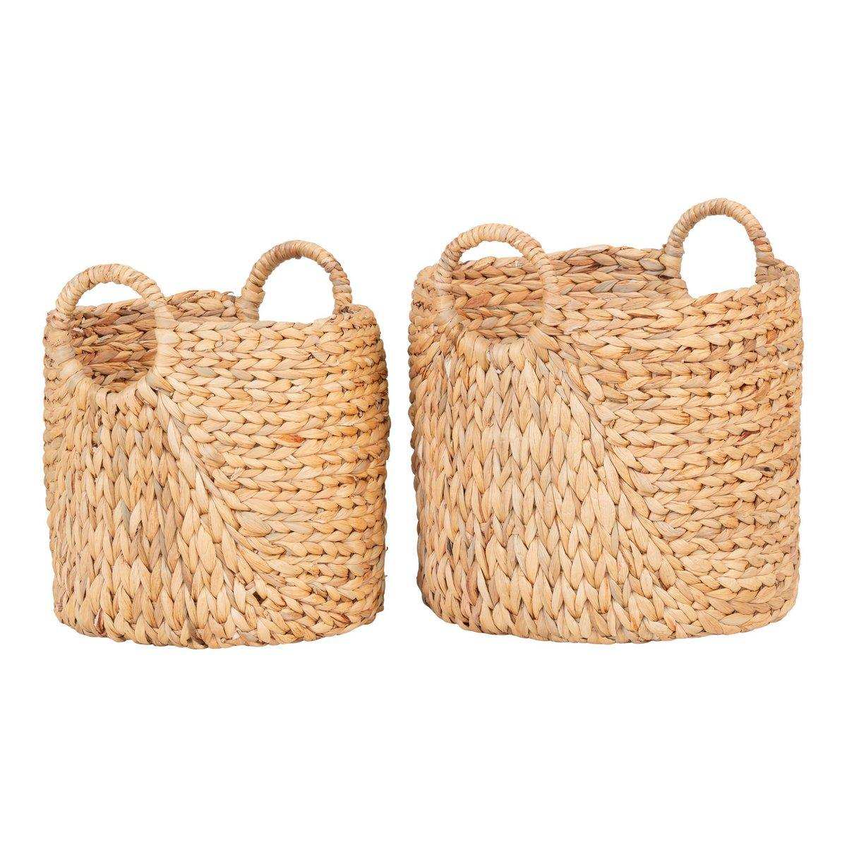 Passo Korb – Natur, Wasserhyazinthe, 2er-Set - HomeDesign Knaus