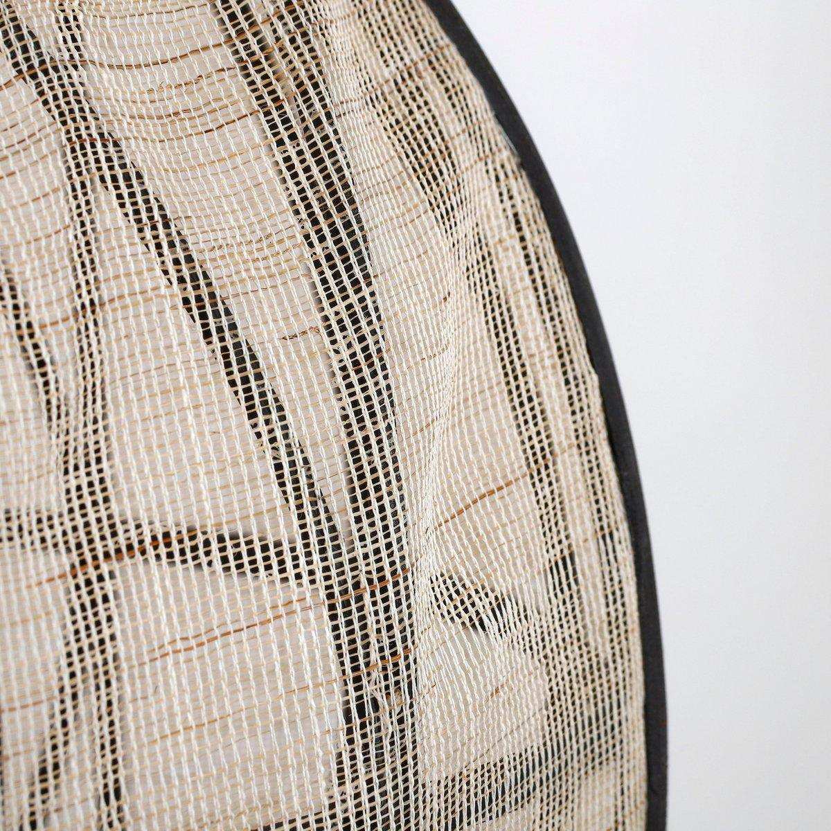 Pella Hängelampe – H50 x Ø51 cm – Leinen – gebrochenes Weiß - HomeDesign Knaus