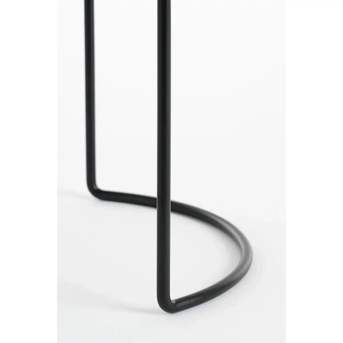 Petry Blumenpot auf Standard - Set von 3 - L27 x B25 x H51 cm - Metall - Schwarz - HomeDesign Knaus