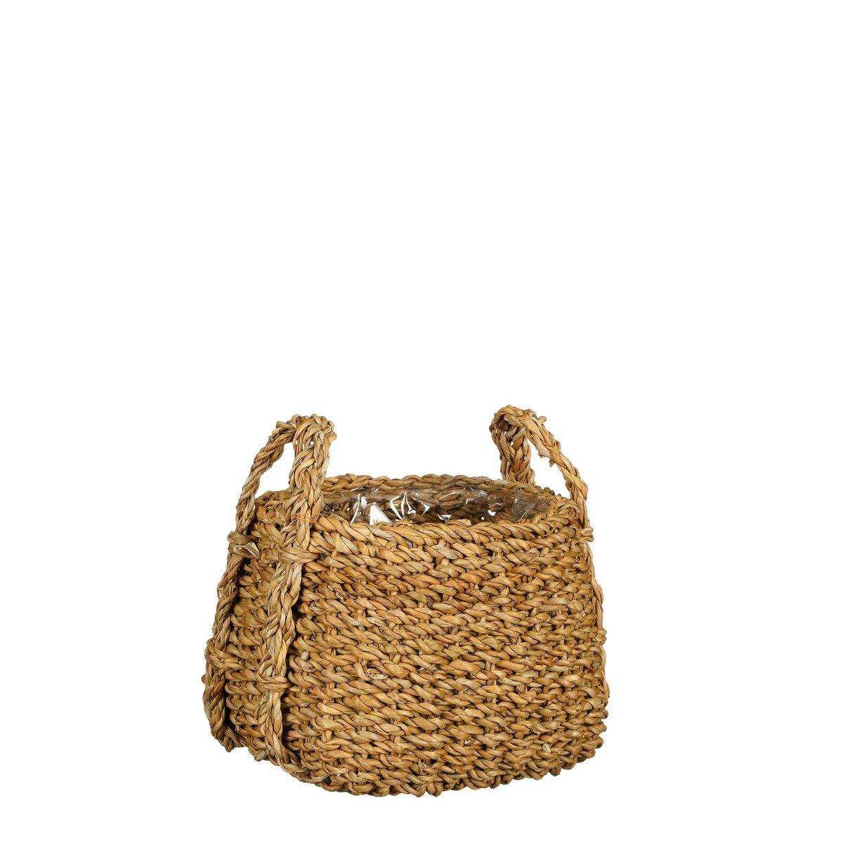 Pflanzkorb – 3er-Set – H25 x Ø35 cm – Braun - HomeDesign Knaus