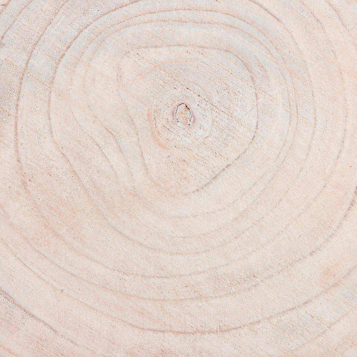 Pia Tree Trunk Beistelltisch – H34 x Ø50 cm – Hellbraun - HomeDesign Knaus
