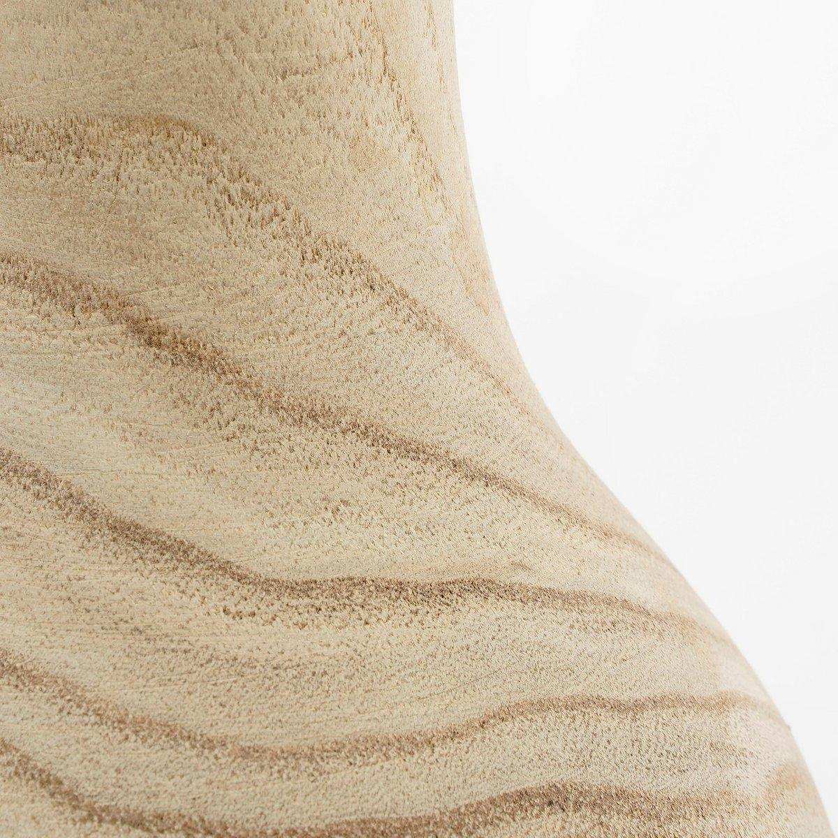 Pia Vase – H28 x Ø16 cm – Paulownia-Holz – Hellbraun - HomeDesign Knaus