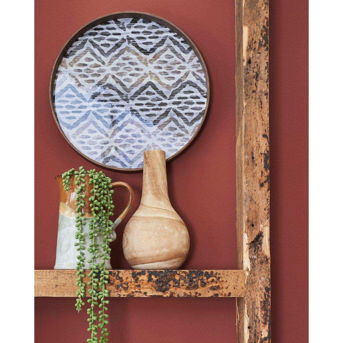 Pia Vase – H28 x Ø16 cm – Paulownia-Holz – Hellbraun - HomeDesign Knaus