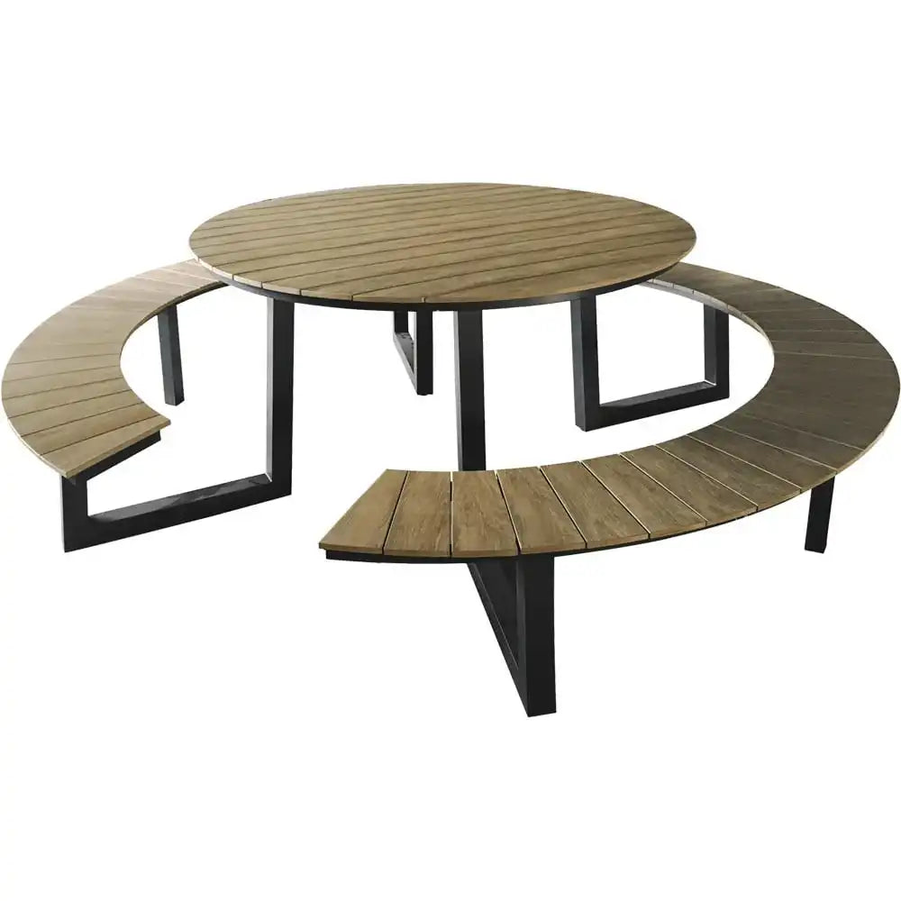 Picknickset Arezzo rund Gartenset Gartentisch - HomeDesign Knaus