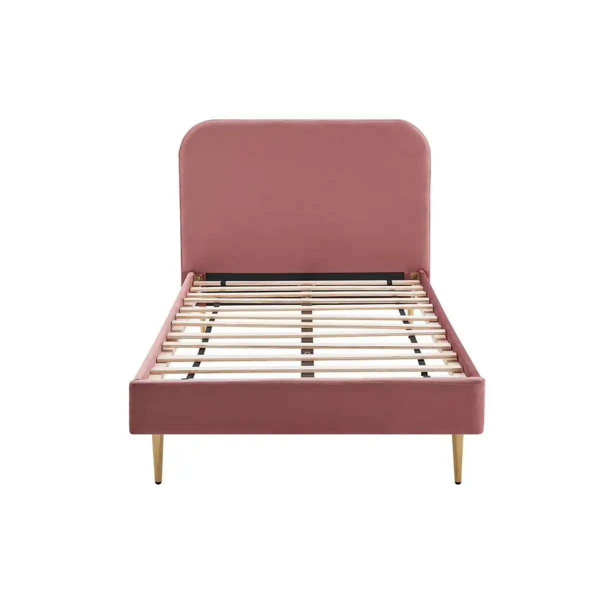 Polsterbett mit Samtbezug Rose 90x200 cm - HomeDesign Knaus