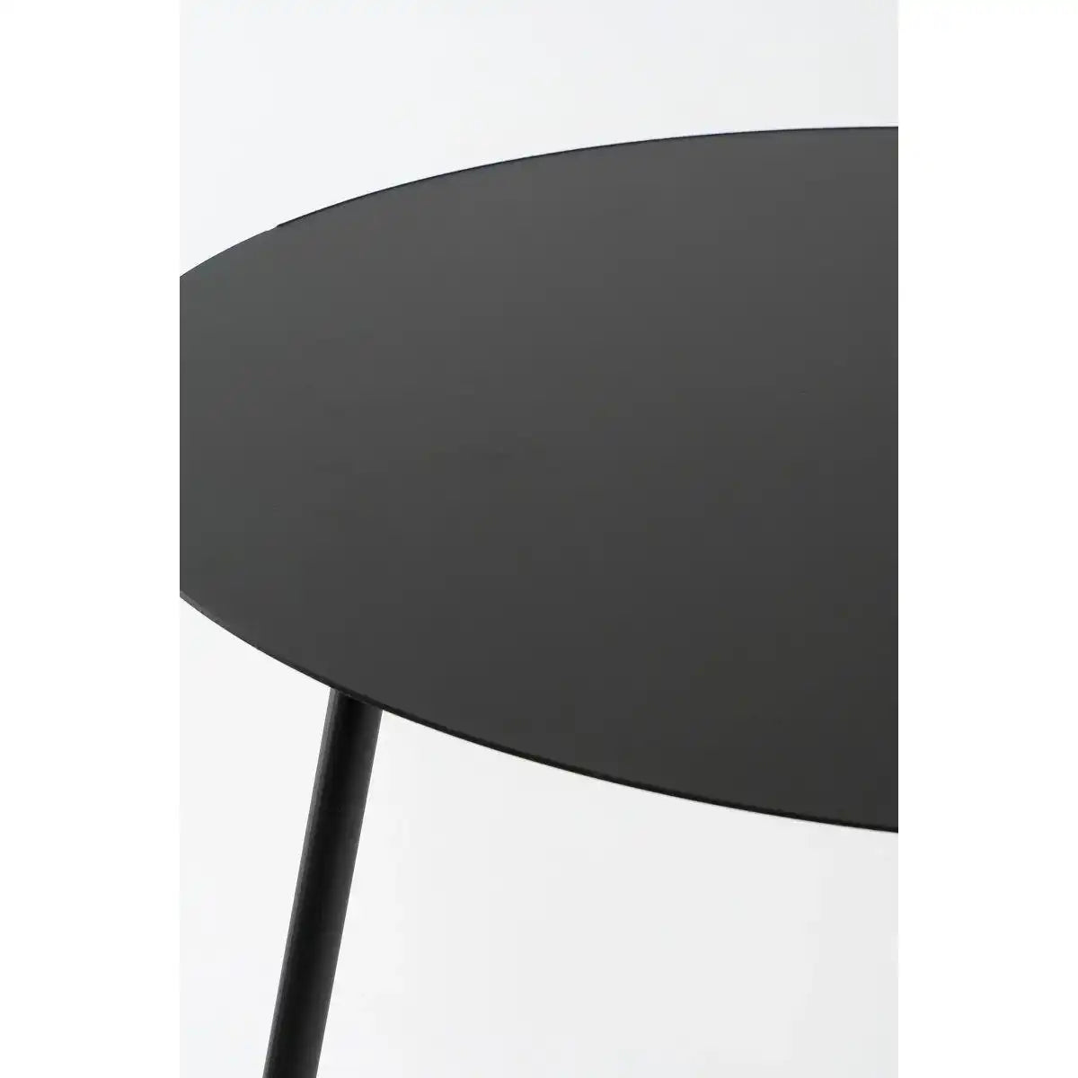 Pontus Beistelltisch – 2er-Set – H45 x Ø55 cm – Metall – Schwarz - HomeDesign Knaus