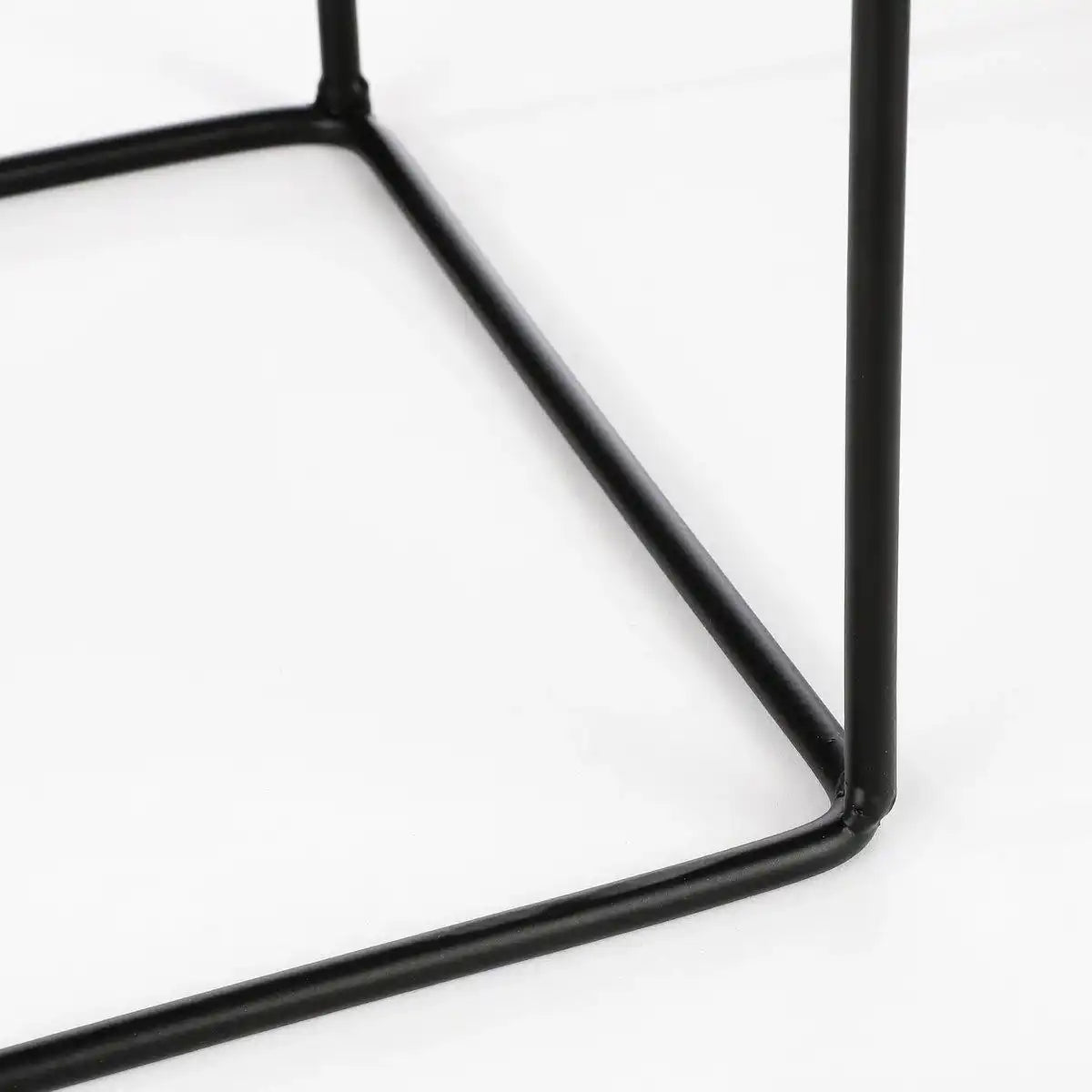 Porte Blumentopf auf Ständer – L20 x B20 x H50 cm – Metall – Schwarz - HomeDesign Knaus