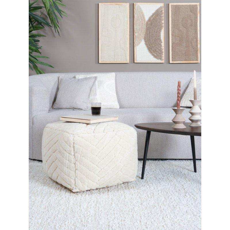 Pouf Sitzhicker Senna mit Muster 50 cm - HomeDesign Knaus