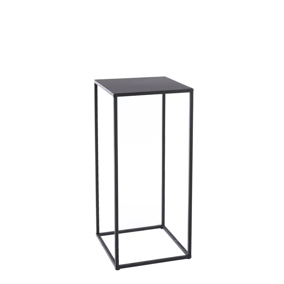 Quinty Beistelltisch – 3er-Set – L30 x B30 x H70 cm – Metall – Schwarz - HomeDesign Knaus
